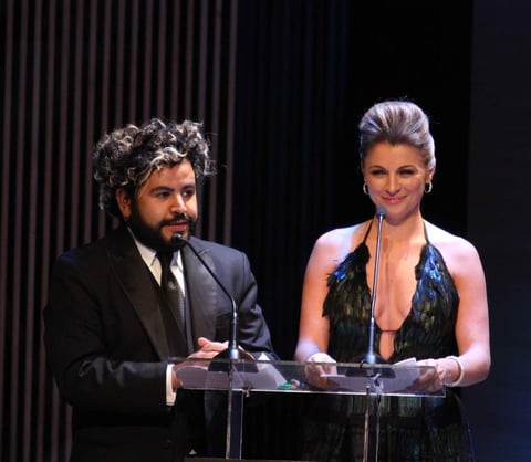 Ludwika Paleta y Mauricio Barrientos "el Diablito" se encargaron de conducir el evento.