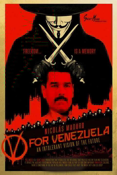 Películas como V de Venganza, es asimilada en la realidad venezolana dejando al descubierto una crítica al gobierno de Nicolás Maduro.