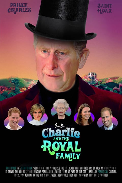El Principe Carlos en Charlie y la Familia Real.