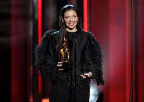 Lorde era una de las más nominadas con 12 candidaturas.