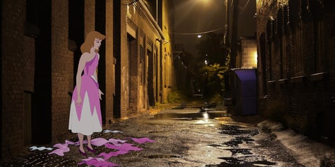 La cenicienta terminó en la calle sin su "príncipe azul".
