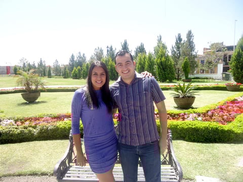 Sandra Castorena y Enrique Gutiérrez en Durango.