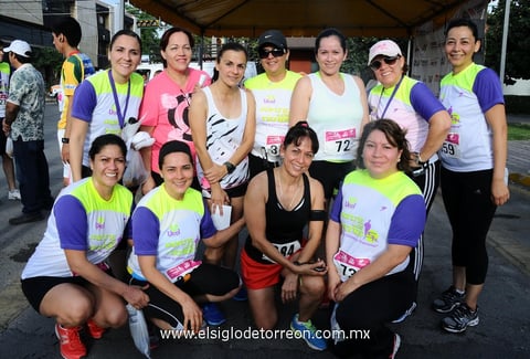 28052014 PARTICIPAN EN CARRERA ATLéTICA.  Claudia, Sandra, Claudia, Vilma, Norma, Rosy, Lety, Inglaterra, Brenda y Rosy.