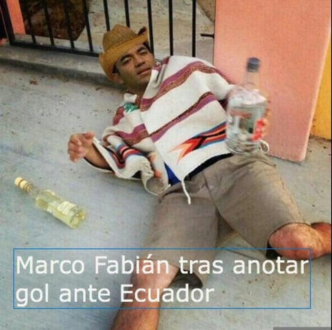 Marco Fabían así habría festejado el segundo gol que anotó con el Tri ante Ecuador.