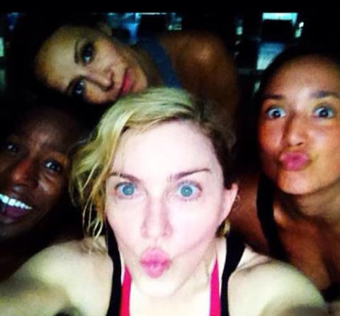 Madonna también ha recurrido a Instagram para mostrarse sin maquillaje.