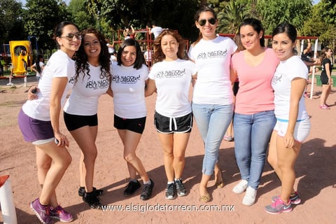 Rocío, Consuelo, Michelle, Ana Lucía, Edna, Betty y Paulina.