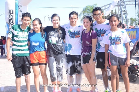 Andy, Natalia, Amelia, Kevin, Sofía, José Ángel y Ana Sofía.