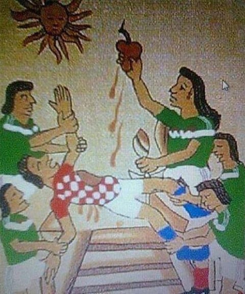 Los aztecas sacrificaron a los croatas para llegar a los octavos del Mundial Brasil 2014.