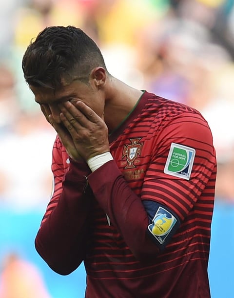 Momento triste para CR7 al final del encuentro, se va eliminado del Mundial tras una gran temporada con su club.