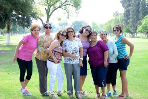 27062014 CUMPLEAñOS DOBLE.  Estela y Yolanda festejaron sus respectivos cumpleaños en compañía de sus amigas del club.