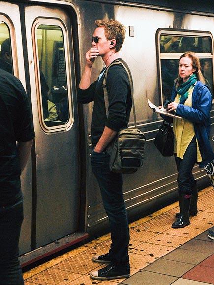 El actor Neil Patrick Harris también ha sido captado en el subterráneo de Nueva York.
