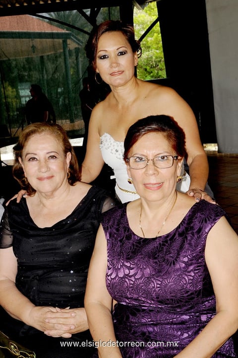 24072014 María Luisa Gómez, Graciela González de León, Graciela León González y Angelina G. Villarreal.
