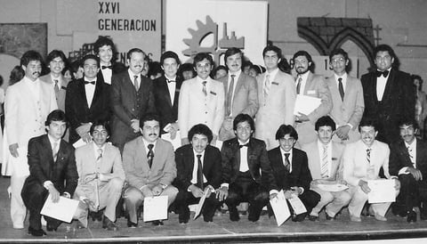27072014 GeneraciÃ³n nÃºmero XXVI de Ingenieros MecÃ¡nicos del Instituto TecnolÃ³gico de La Laguna, prÃ³ximos a cumplir 29 aÃ±os de egresados, (agosto de 1985).