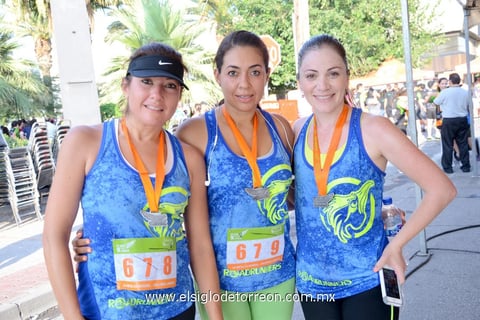 09082014 CORREDORAS.  Laura, Dunia y Betty.