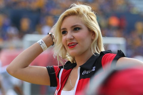 La belleza siempre presente en los estadios mexicanos.