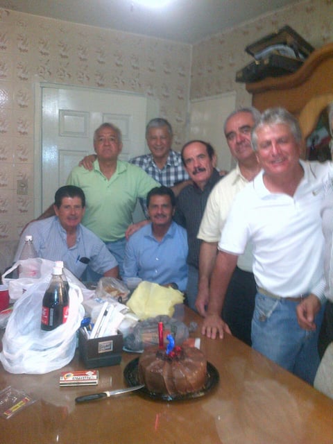 En el festejo de Rubén Muñoz Magaña.