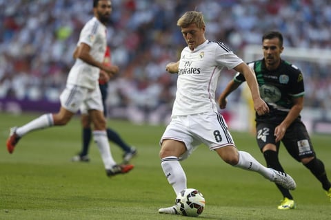 El alemán Toni Kroos se apoderó del mediocampo.