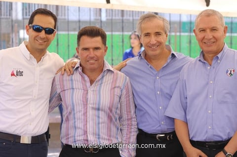 27082014 Pablo Murra, Ernesto Dávila, Alberto Salas y Makhlouf Ouyed.