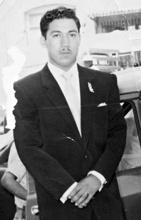 Manuel de la Rosa Torres, hace varias décadas. Actualmente, festejó su cumpleaños número 80 el 17 de junio de 2014.