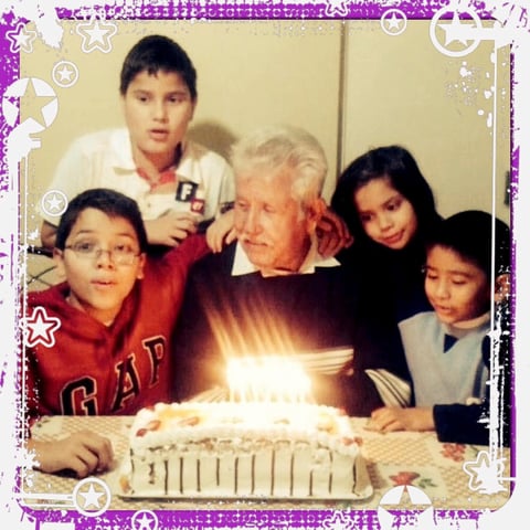 Papá Güero, José Antonio, José Nicolás, María José y Carlos.
