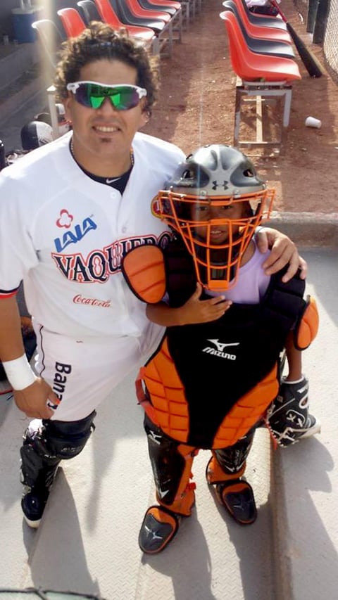 Gary Pepe Luis con su ídolo, Said Gutiérrez