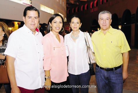 14092014 EN PAREJAS.  Rubén, Carmen, Mayela y Rodrigo.