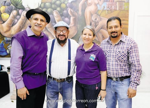 14092014 Armando Samaniego, Gerardo Moscoso, Pilar Cárdenas y Juan Huerta.