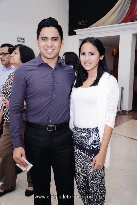 21092014 EN EL NAZAS.  Armando y Ana Laura.