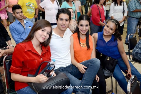 23092014 Ángel, Cristóbal, Laura y Sofía.
