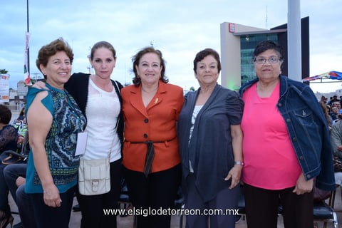 27092014 Francisca, Silvia, Vivi, María Teresa y Juanita.