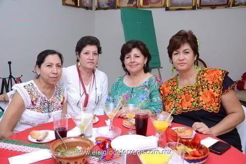 01102014 Dora de Peralta, Guadalupe de Alvarado, Luly de Carrillo y Rosario Lerma.