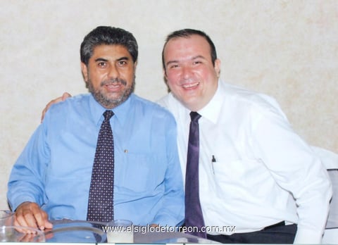 14102014 Dr. Macedonio Ramírez Hernández y Dr. Jesús Mendoza Aguirre, en pasado evento.