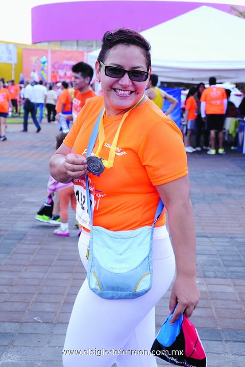 15102014 LLEGA A LA META.  Rayito en reciente carrera deportiva.