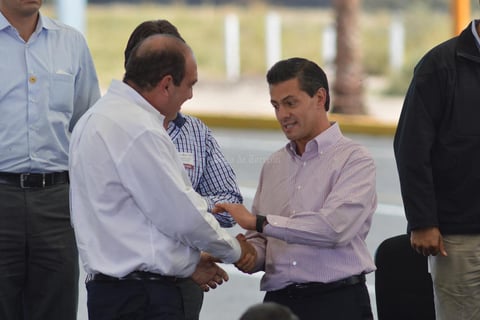 El presidente de la República reconoció la labor  del gobernador Rubén Moreira en abatir los índices de inseguridad que se registraban aquí hace apenas dos años.