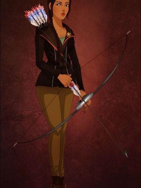 Pocahontas se transformó en Katniss Everdeen de Los Juegos del Hambre.