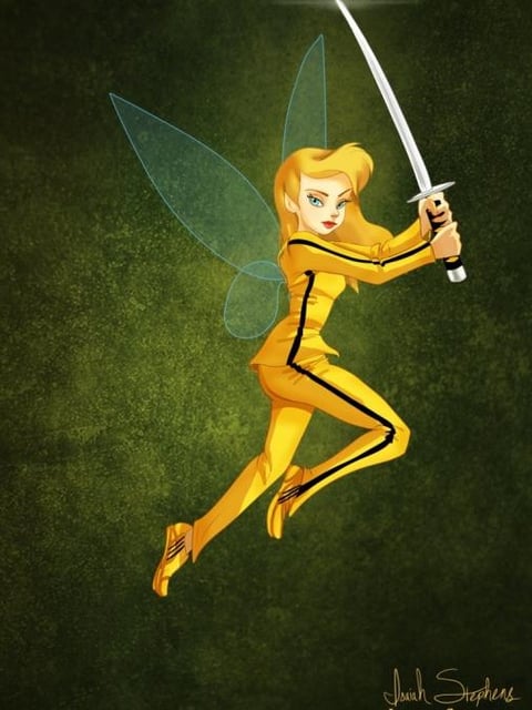 Campanita se muestra rebelde como Beatrix Kiddo.