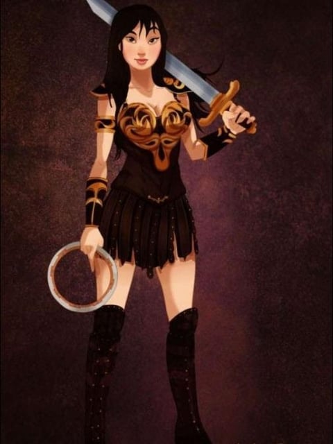 Mulán luce como Xena.