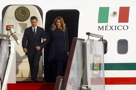 El presidente Enrique Peña Nieto arribó a Beijing a las 14:43 horas locales del 10 de noviembre para participar en la XXII Cumbre de APEC.