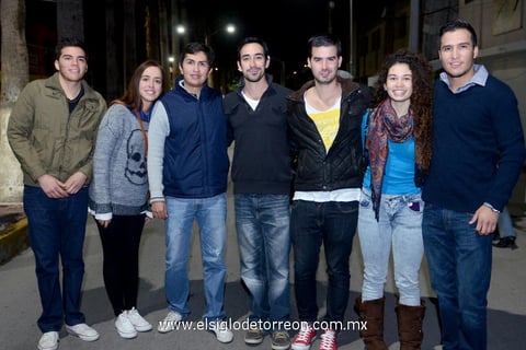 13112014 Roberto, Marcela, Tomás, Héctor, Eduardo, Cecy y Arturo.