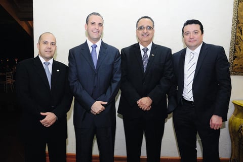 Alfredo de la Fuente, José Luis Pohls, Gilberto Cordero y Carlos Martí­nez.