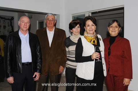 26112014 Salvador Jalife, Hugo García, Mavisa Rodríguez, Yeye Romo y Silvia Castro.