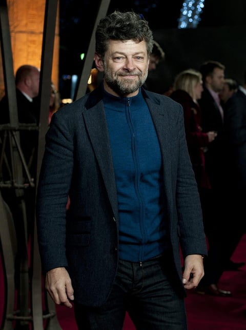 El actor británico Andy Serkis también acudió al estreno en Londres.