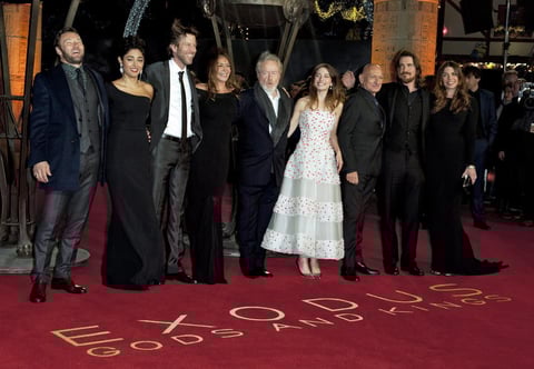 El elenco de la nueva película Exodus: Gods and Kings encabezó la alfombra roja en su estreno en Londres.