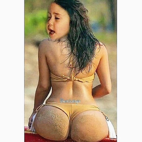 Miley ha realizado distintos montajes con el cuerpo de Kim Kardashian.