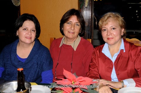 12122014 Ely González, Marilú Facio y Luz María Guerra.