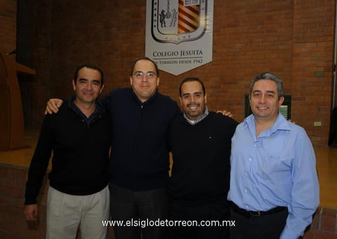 18122014 Rafael Serna, Andrés Rosales, Rector Armando Mercado y Roberto Muñoz.
