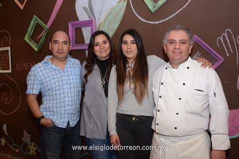 26122014 Santiago Luviano, Claudia Luján, Karina Peñaloza y Alfredo Farías.