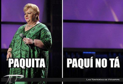 El supuesto secuestro de Paquita la del Barrio ha generado en las redes sociales múltiples bromas, chistes y por supuesto memes.