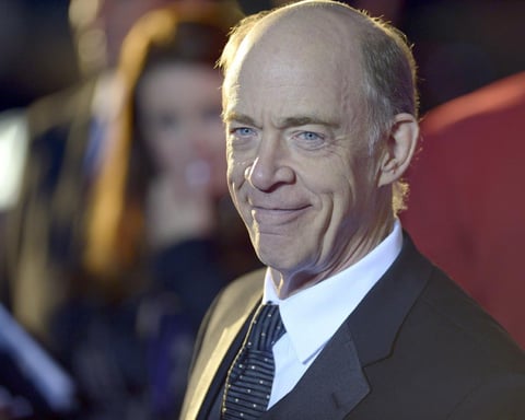 El actor J.K. Simmons no pudo faltar al Festival de Cine de Palm Springs.