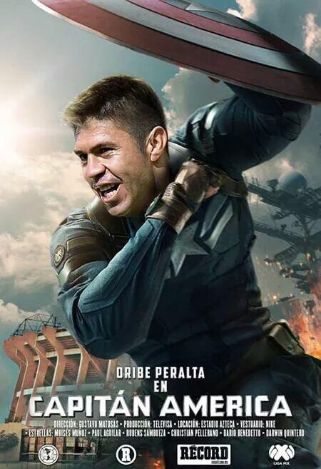 El 'Capitán América' Oribe Peralta quiere llevar al América por otro campeonato. (FUENTE: DIARIO RÉCORD)